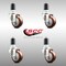 Service Caster 3 Inch 316SS Maroon Polyurethane Swivel 1-5/8 Inch Expanding Stem Caster Set SCC SCC-SS316EX20S314-PPUB-MRN-158-4 - alternate 4